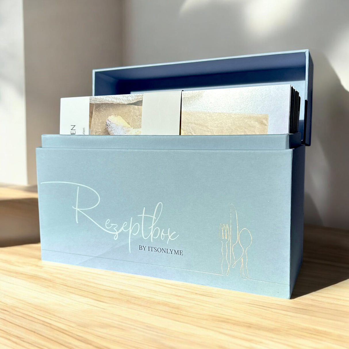 Kochbox inklusive Rezeptkarten-Starter Set